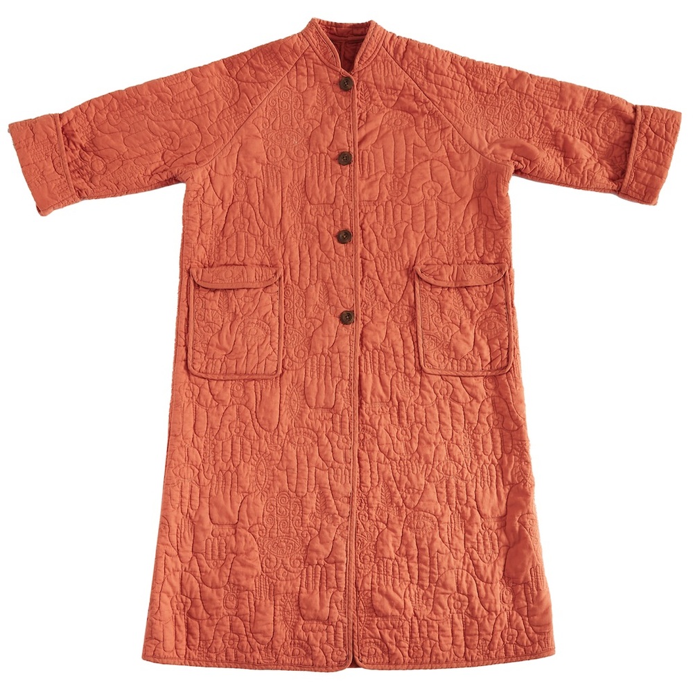 Hamsa House Robe in Coral by Jungalow